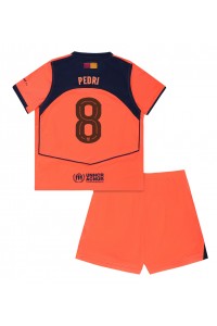 Barcelona Pedri Gonzalez #8 Babytruitje 3e tenue Kind 2025-26 Korte Mouw (+ Korte broeken)